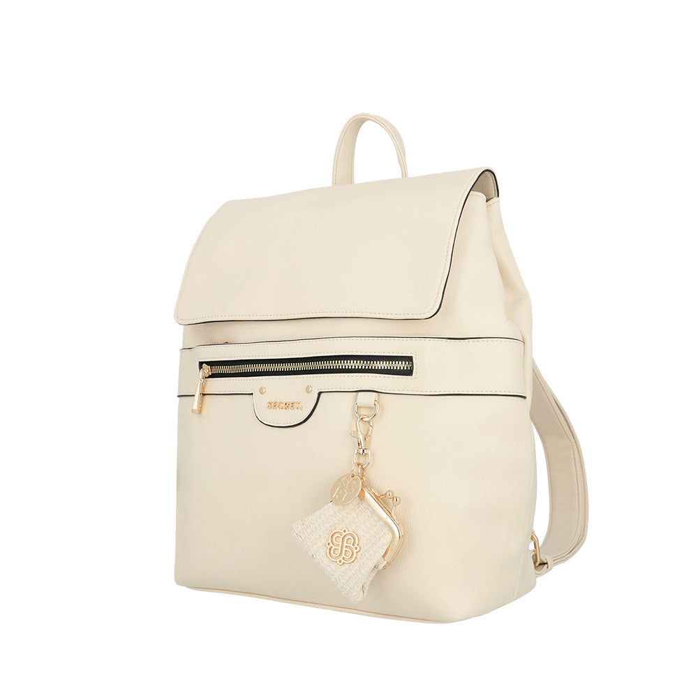 saxoline Mochila grande Lisse beige Tienda