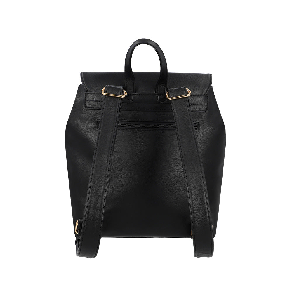 saxoline Mochila grande Lisse negra Tienda