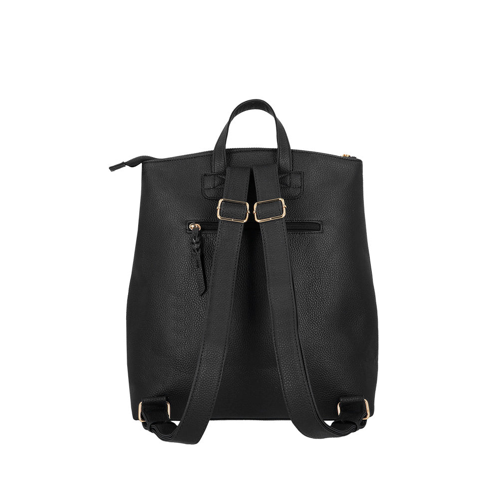 saxoline Mochila grande Ibiza negra Rebajas top