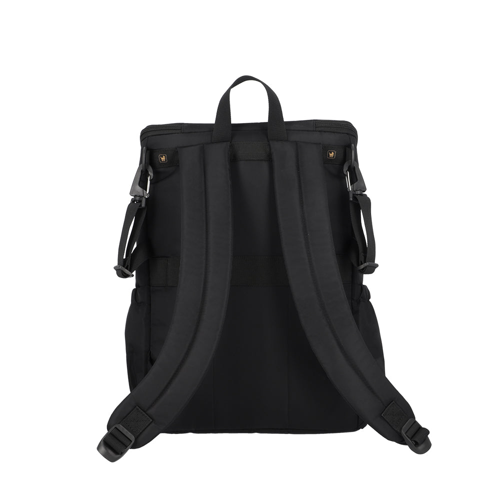 saxoline Mochila maternal Parentpack con mudador negro Último día