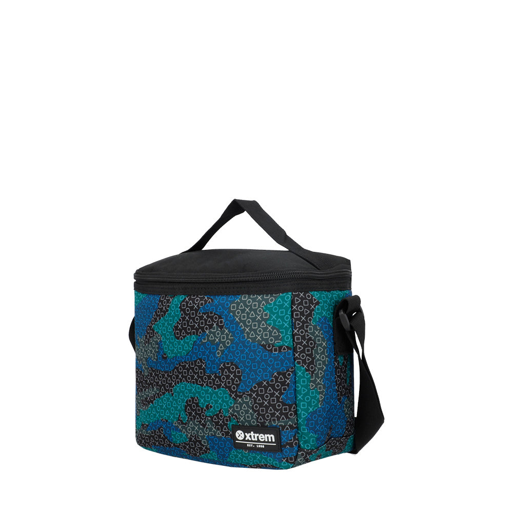 saxoline Set mochila + bolsa + lonchera + estuche Multipack azul gamer Ahorra y exporta