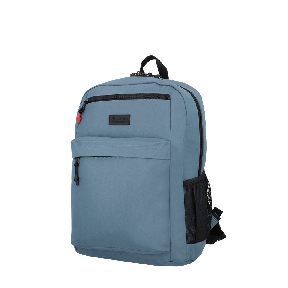 saxoline Set mochila + bolso + lonchera + estuche Megapack 2.0 azul En oferta