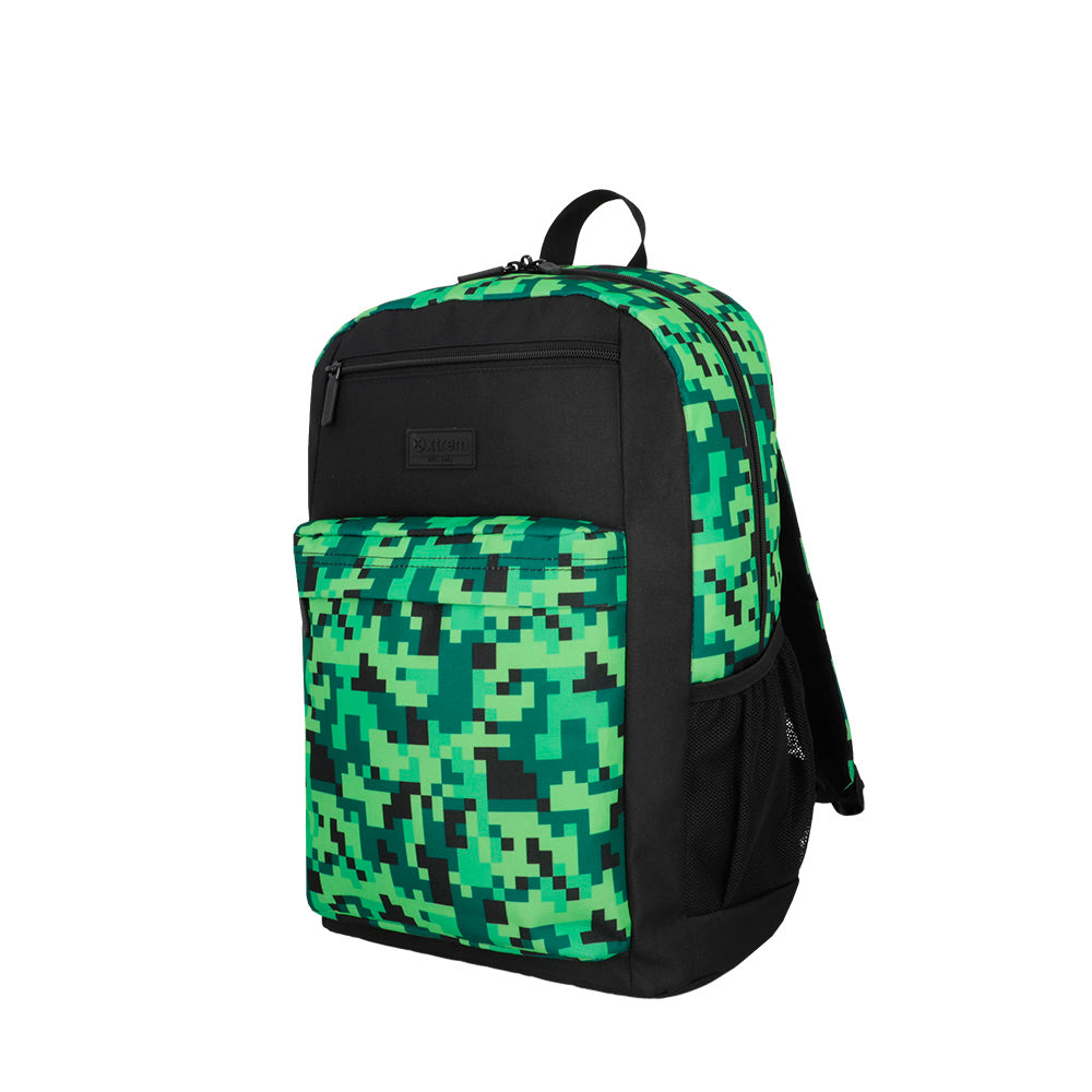 saxoline Set mochila + bolso + lonchera + estuche Megapack 2.0 verde Descuentos del mes