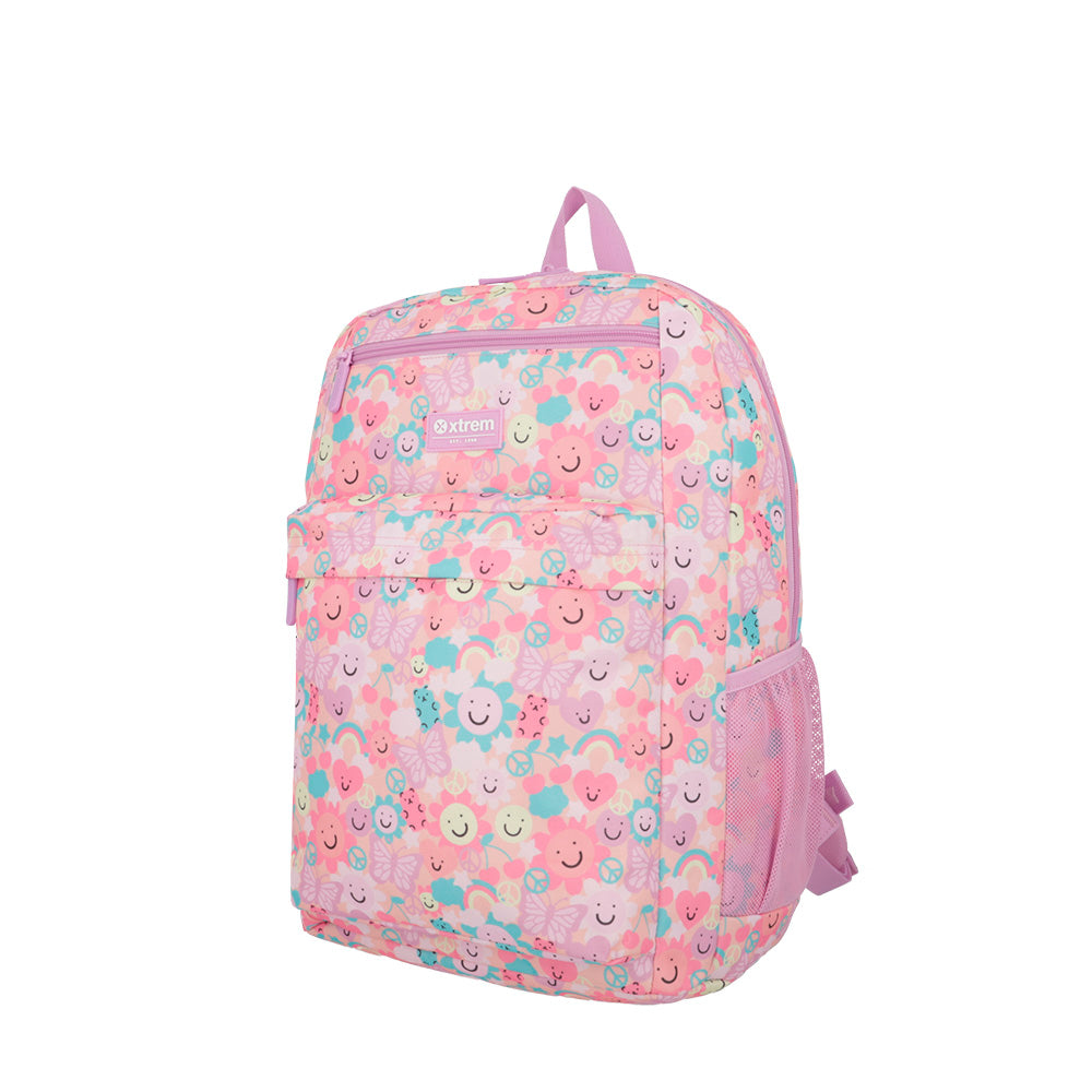 saxoline Set mochila + bolso + lonchera + estuche Megapack 2.0 rosado Última moda