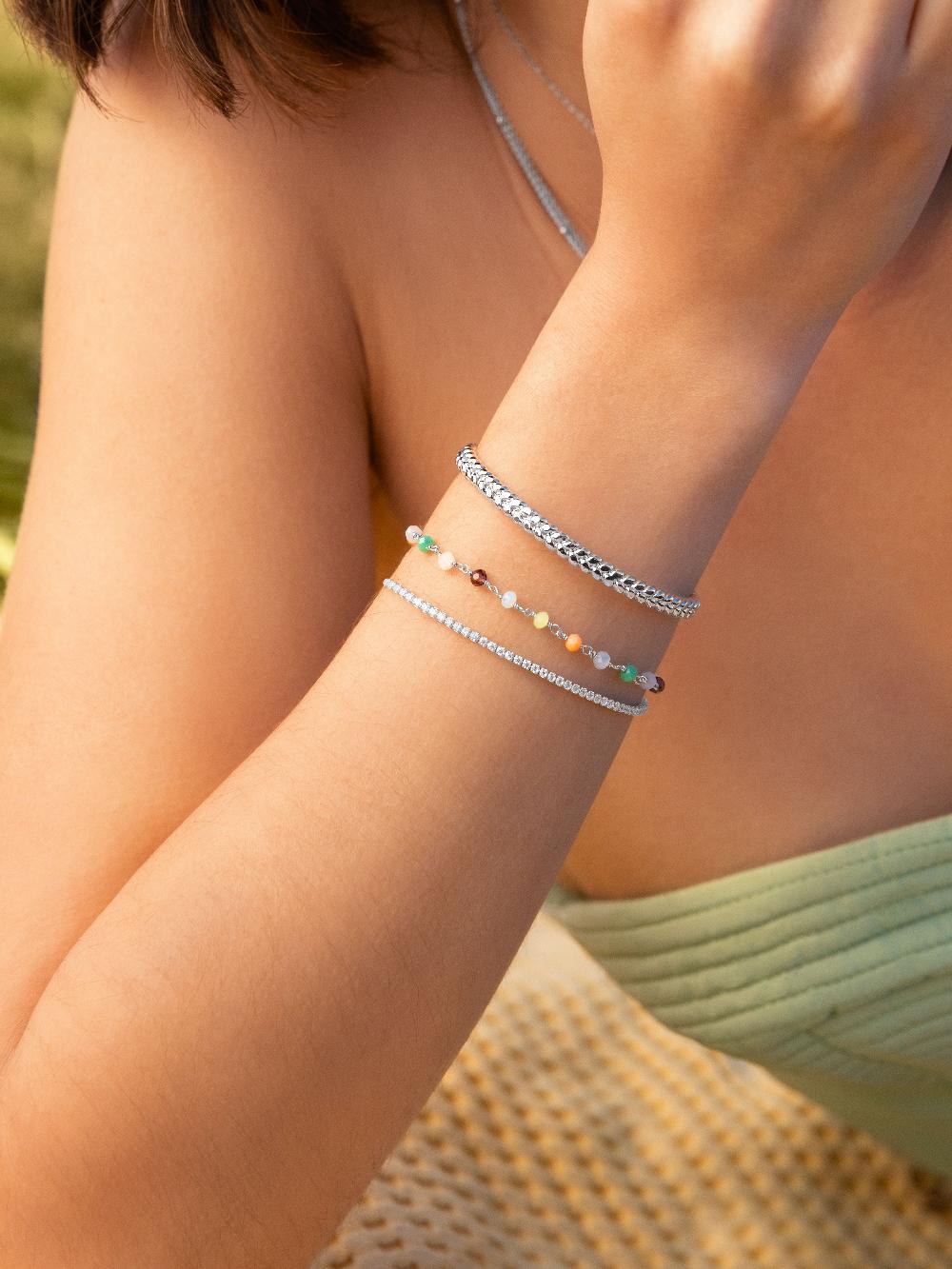 singularu Pulsera Crystals Colors Plata En oferta
