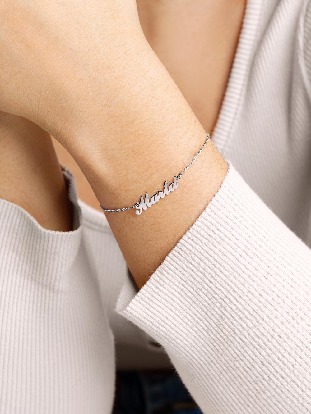 singularu Pulsera Personalizada Carrie Plata Ofertas especiales