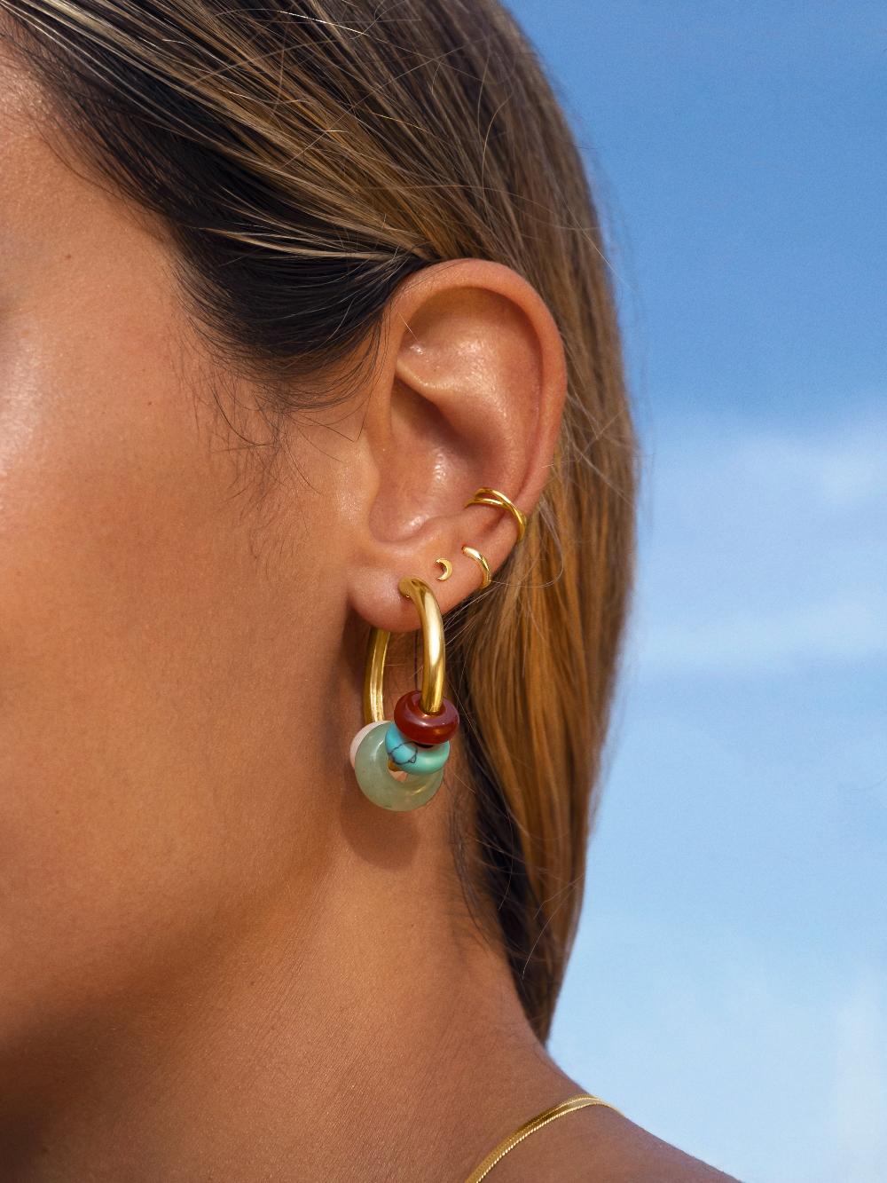 singularu Pendientes Aro Carmen True Colors Baño Oro Rebajas top