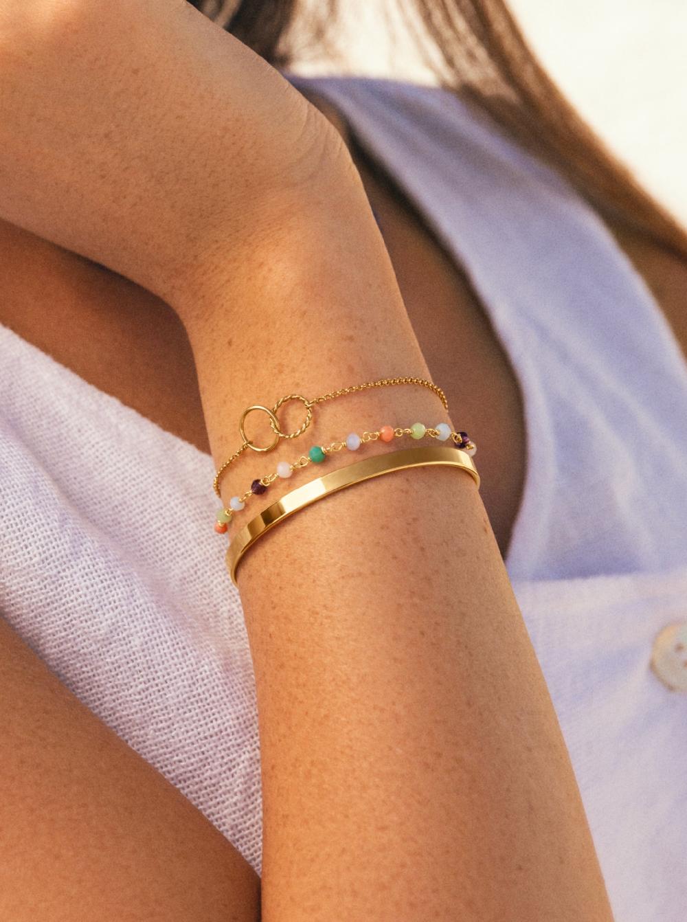 singularu Pulsera Crystals Colors Plata Baño Oro COMPRAR AHORA