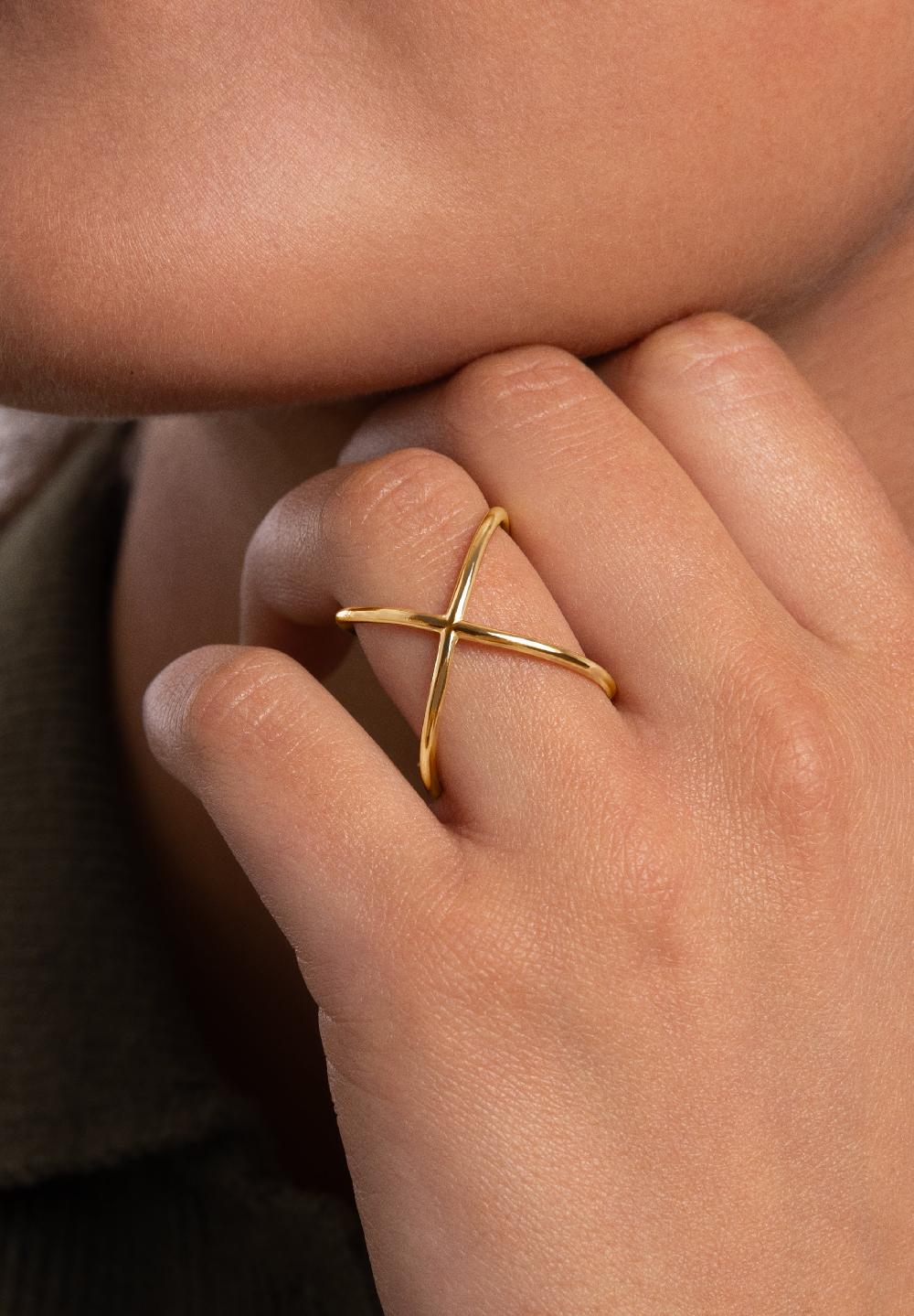 singularu Anillo 4Ever Plata Baño Oro Oferta exclusiva
