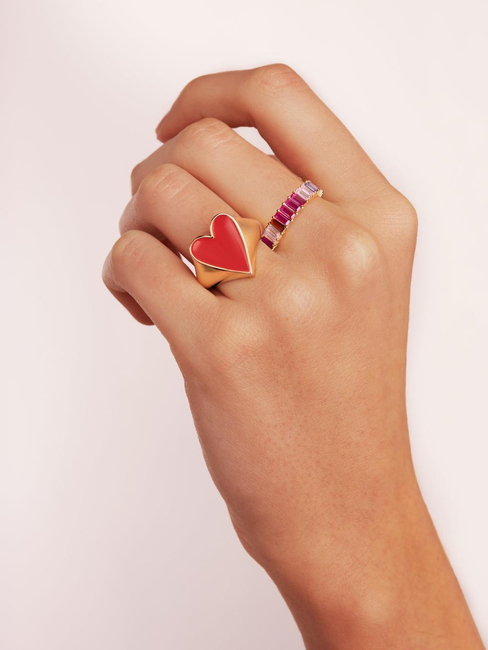 singularu Anillo Sia Berries Plata Baño Oro Última moda