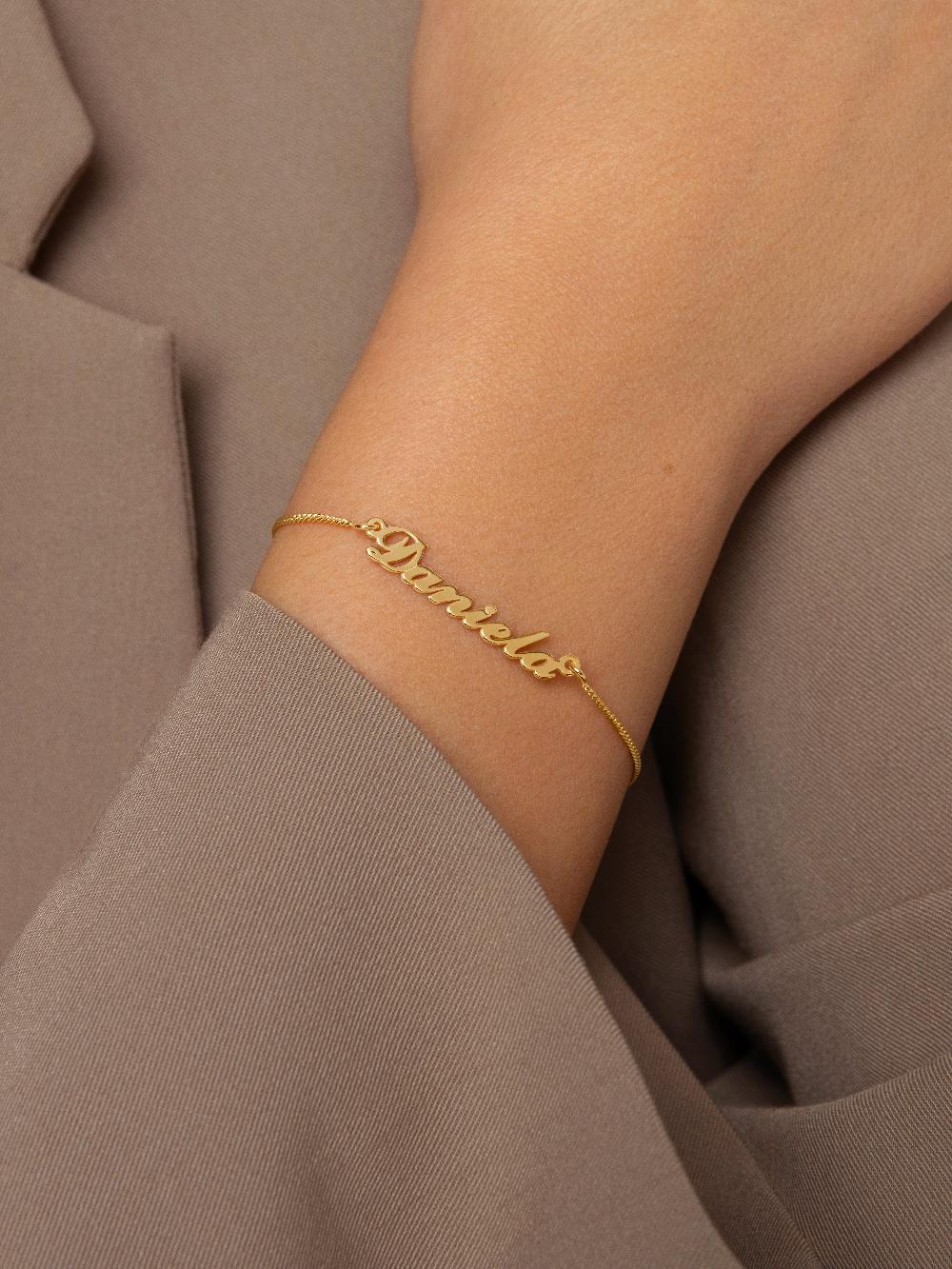 singularu Pulsera Personalizada Carrie Plata Baño Oro Los más vendidos