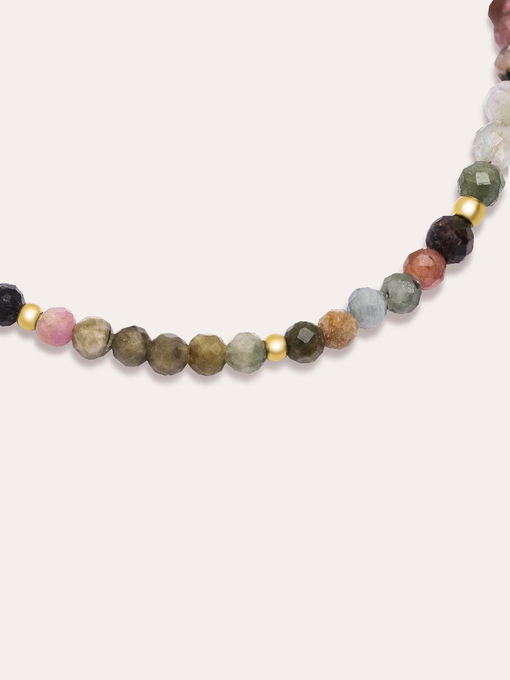 singularu Pulsera Altea Dots Tourmaline Syra Acero Baño Oro Liquidación