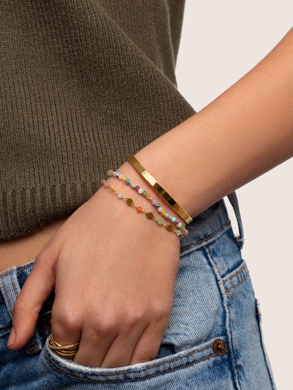 singularu Pulsera Altea Colors Acero Baño Oro Tienda de fábrica