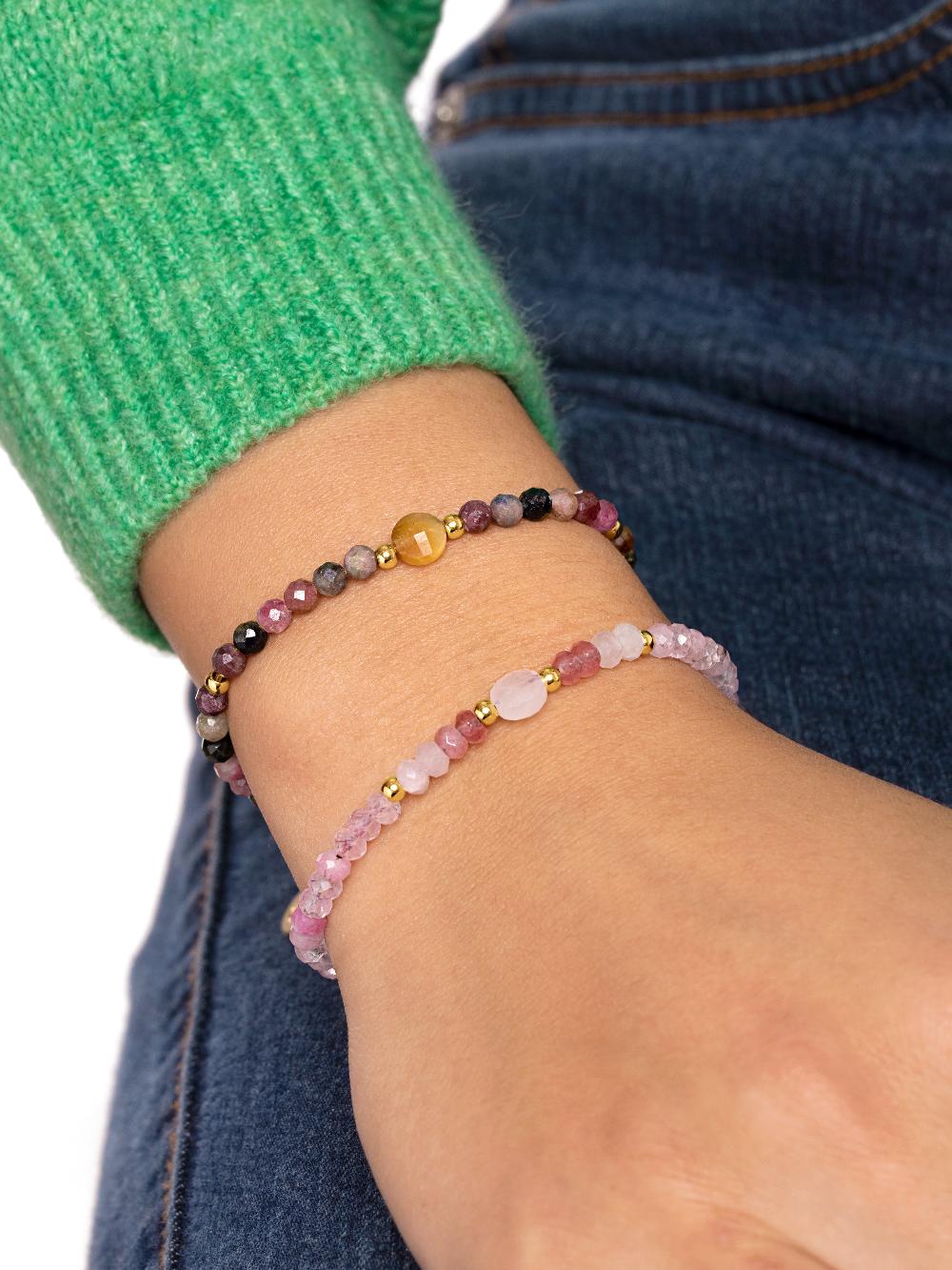 singularu Pulsera Amulet Cats Eye Acero Baño Oro Limitado a 3 días