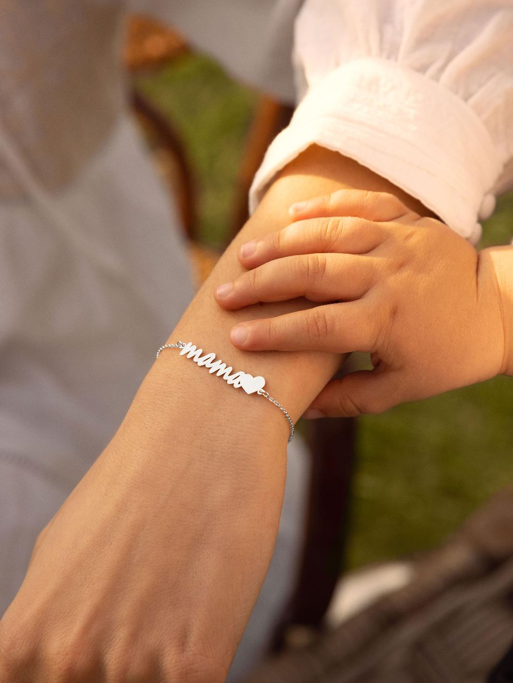singularu Pulsera Mamá Heart Plata Precios de Black Friday