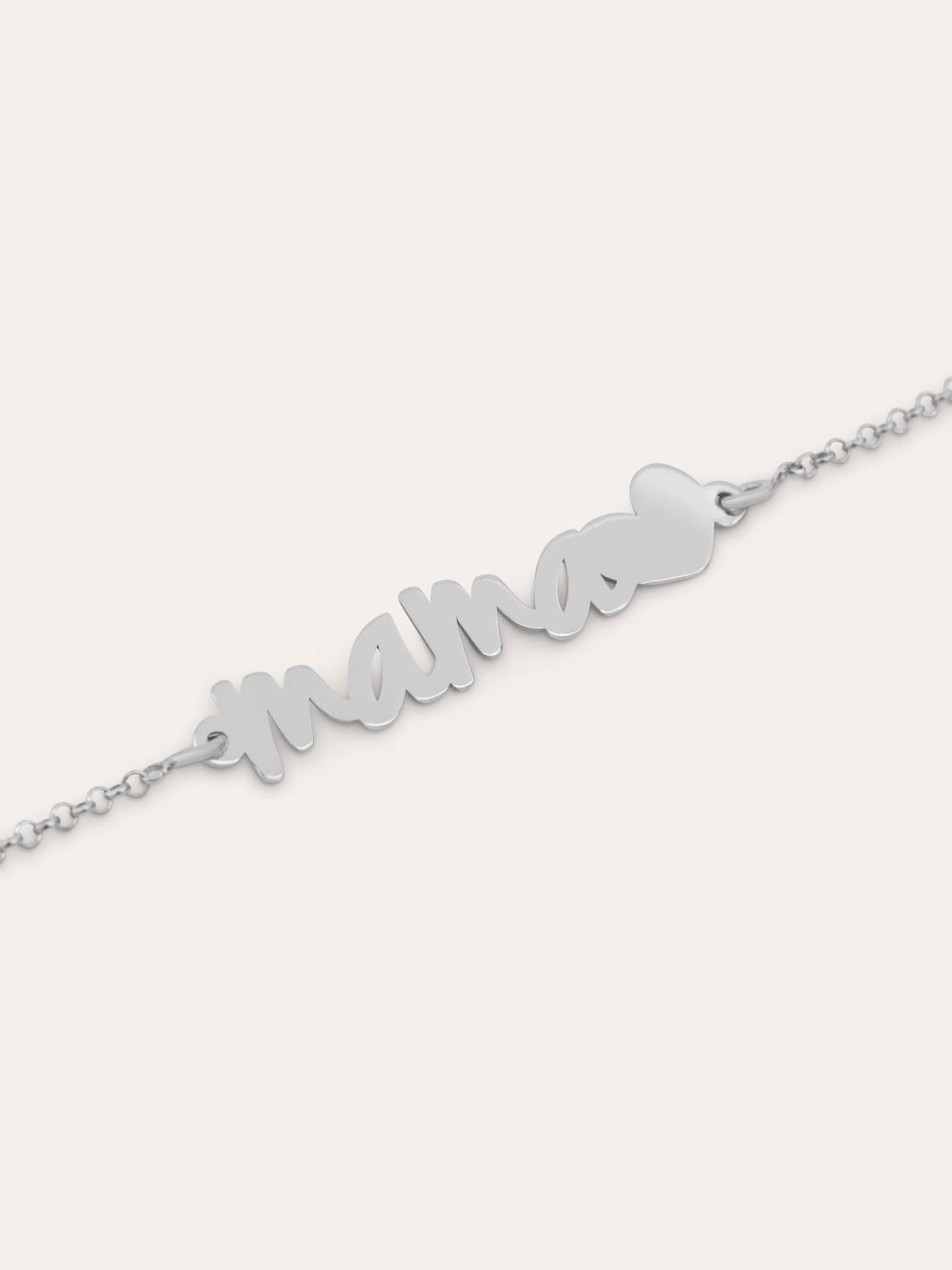 singularu Pulsera Mamá Heart Plata Precios de Black Friday