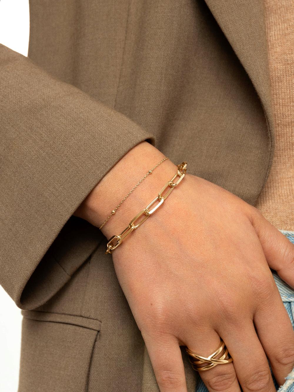 singularu Pulsera Dots Plata Baño Oro Libre de impuestos