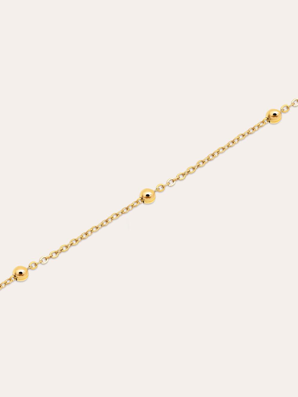 singularu Pulsera Dots Plata Baño Oro Libre de impuestos