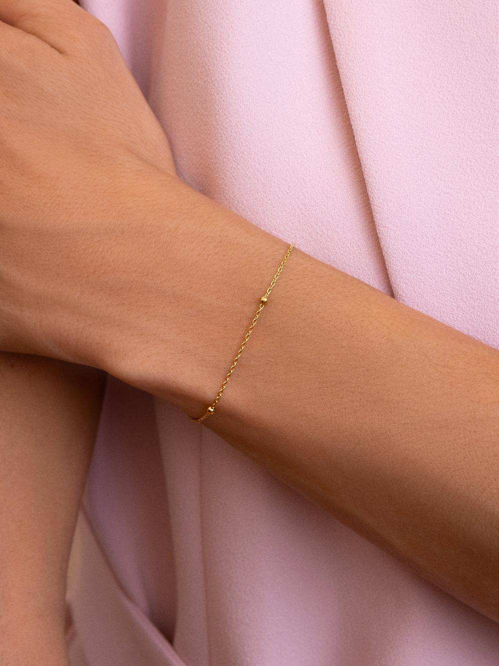singularu Pulsera Dots Plata Baño Oro Libre de impuestos