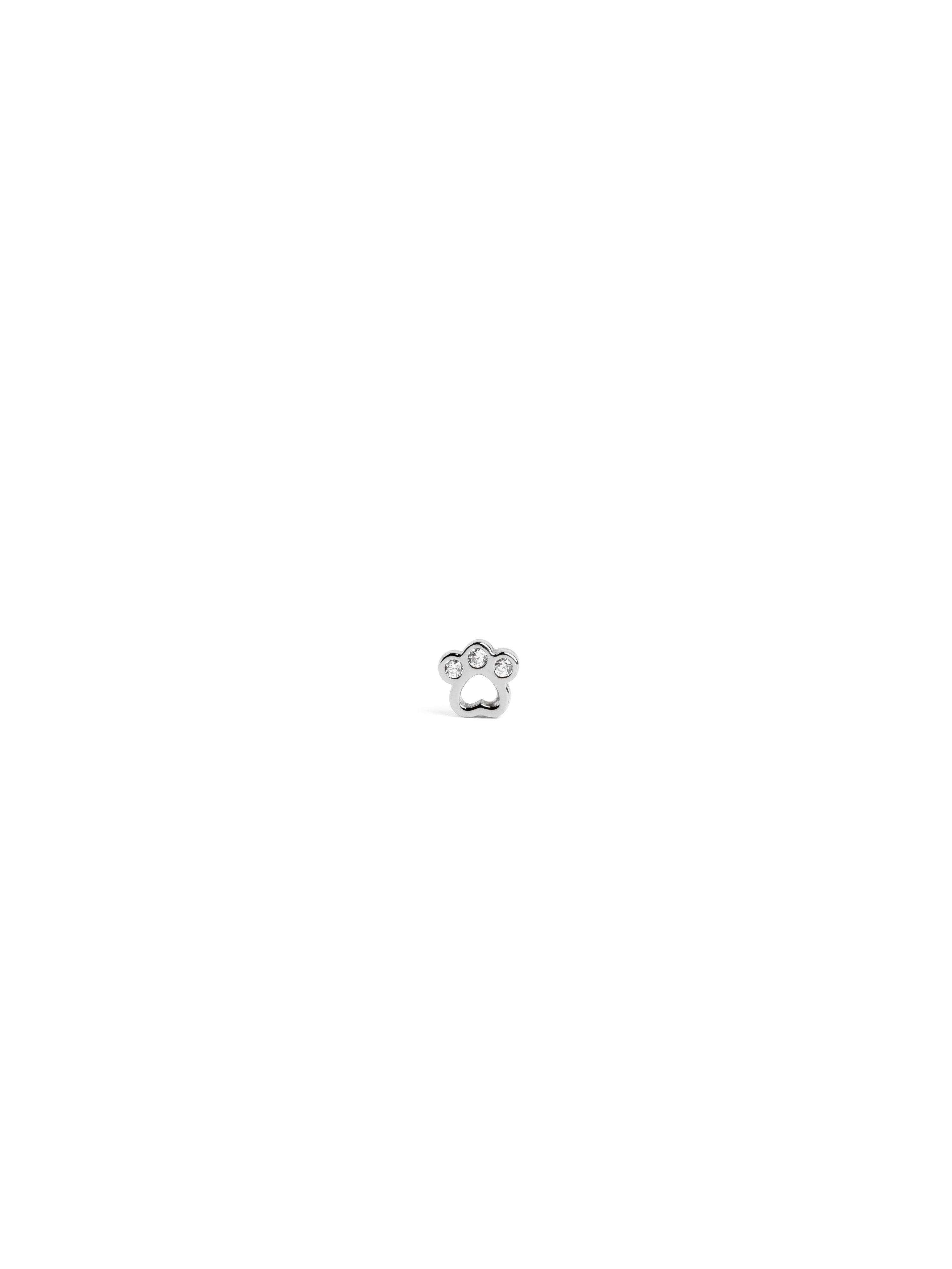 singularu Pendiente Suelto Mini Paw Plata Grandes ahorros