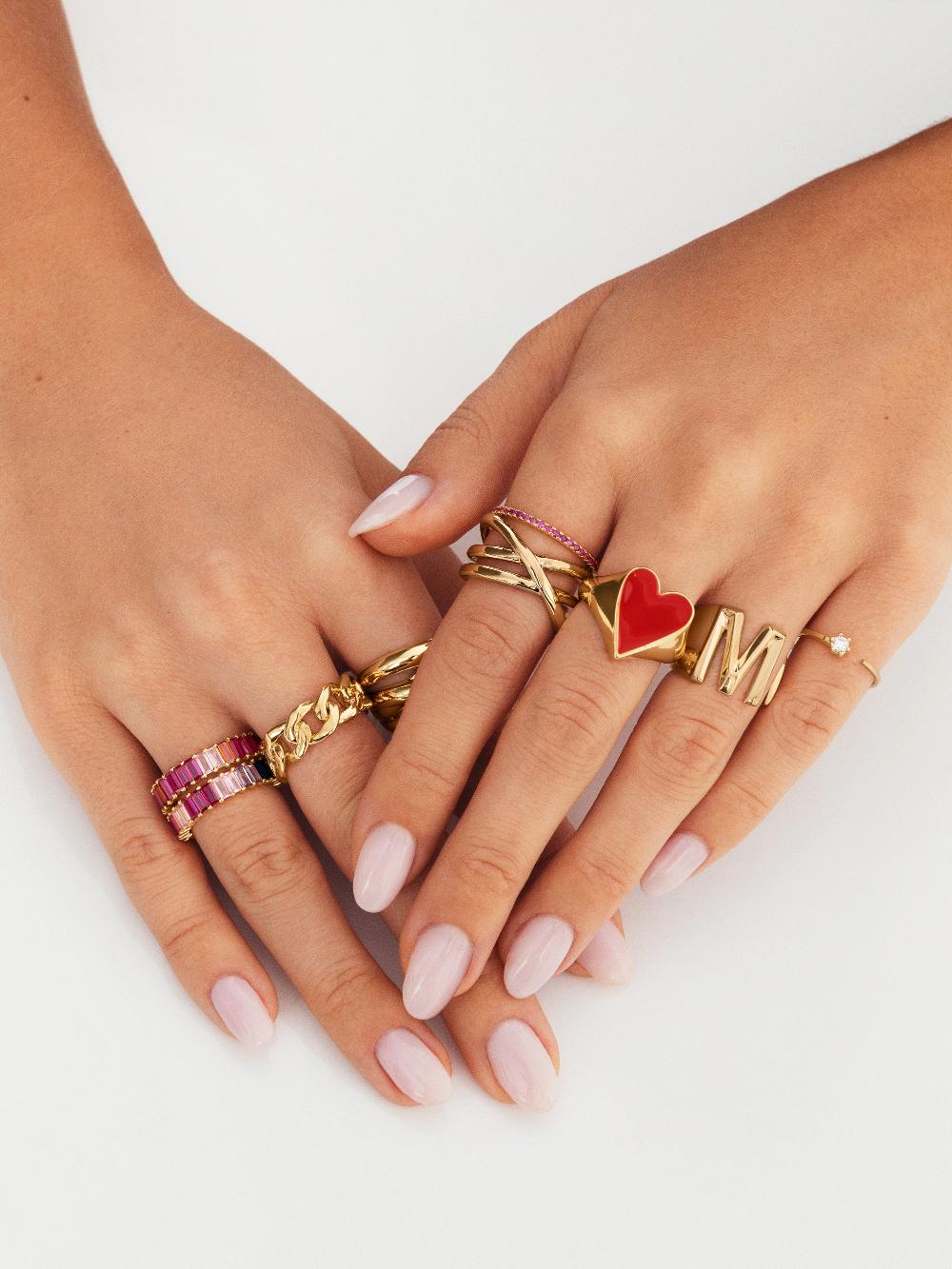 singularu Anillo Trinity Baño Oro Gran oferta