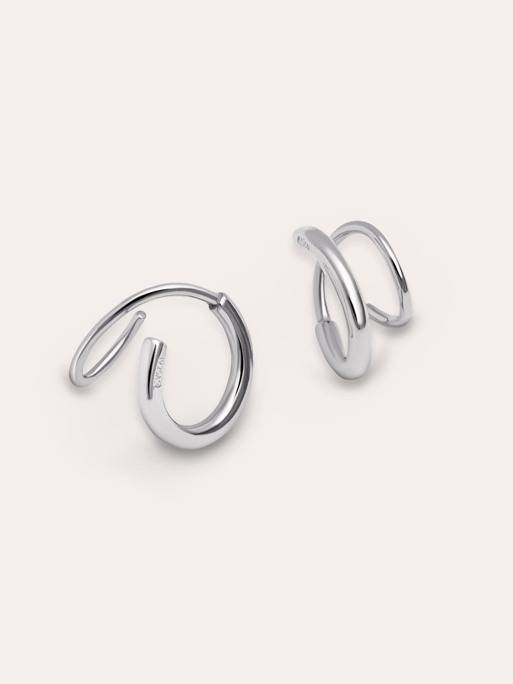singularu Pendientes Gota Spiral Plata 2025