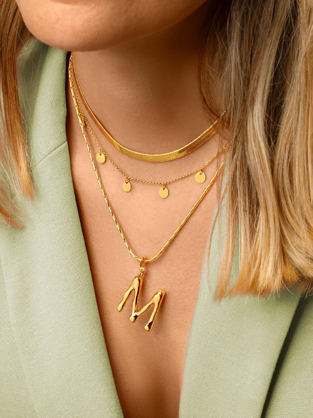 singularu Collar Mini Moons Plata Baño Oro Envío gratis