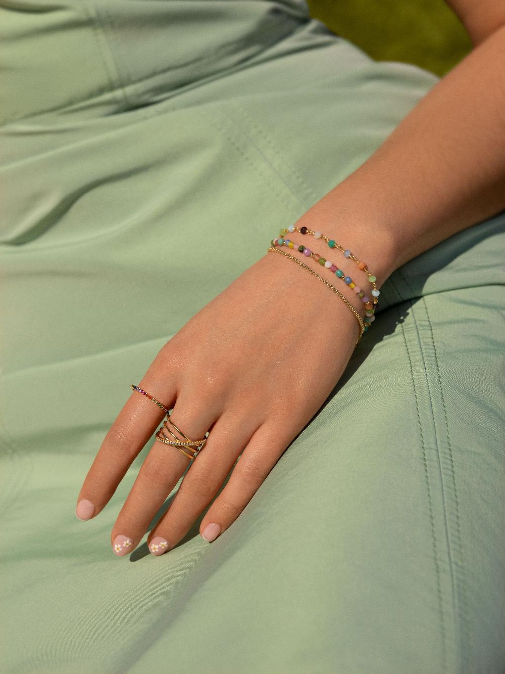 singularu Pulsera Altea Colors Acero Baño Oro Últimos 3 días
