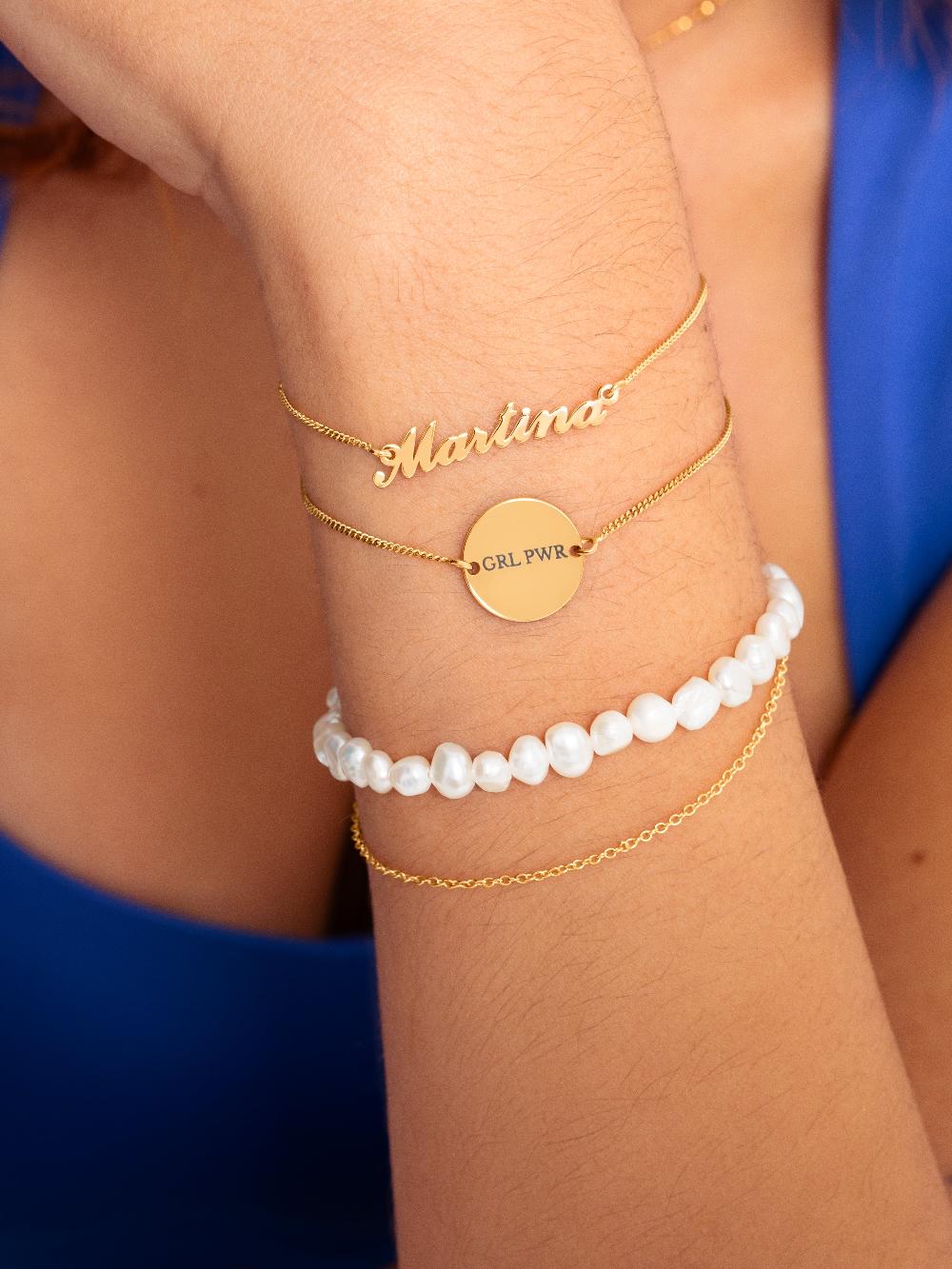 singularu Pulsera Personalizada Moon Plata Baño Oro Ahorra y exporta