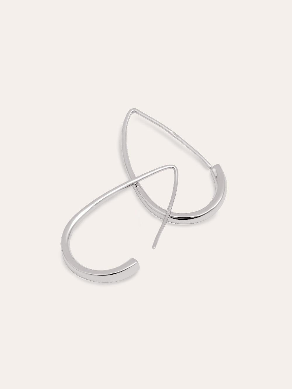 singularu Pendientes Gota Arch Plata Rebajas de fin de temporada