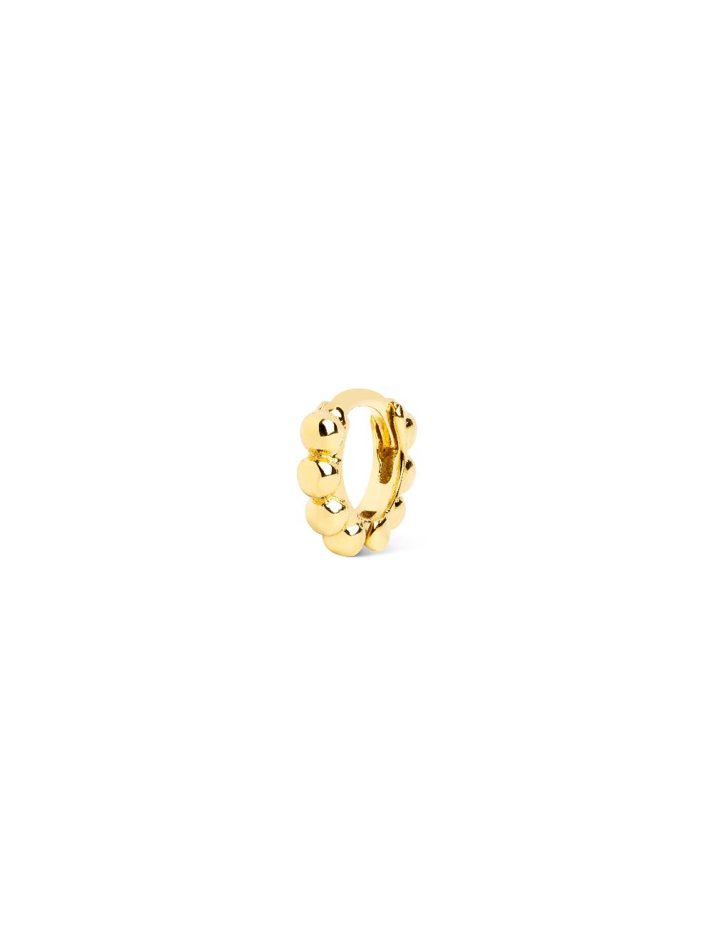 singularu Pendiente Suelto Pebbles XS Plata Baño Oro En oferta