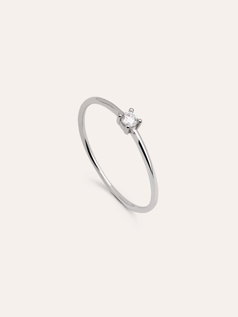 singularu Anillo Single Spark Plata Rebajas de fábrica