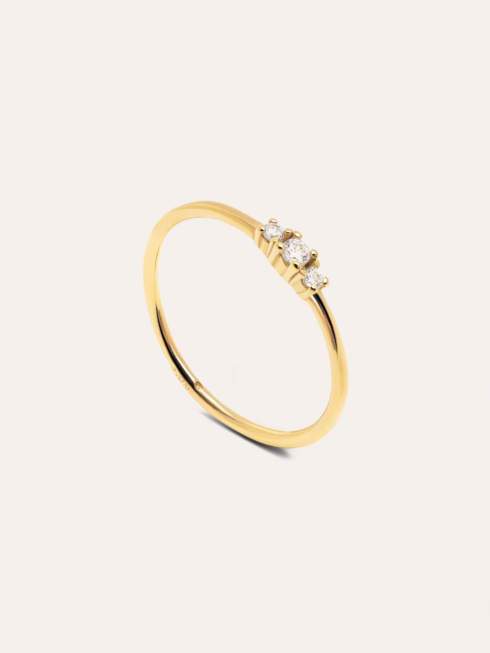 singularu Anillo Trini Spark Plata Baño Oro Mejor oferta