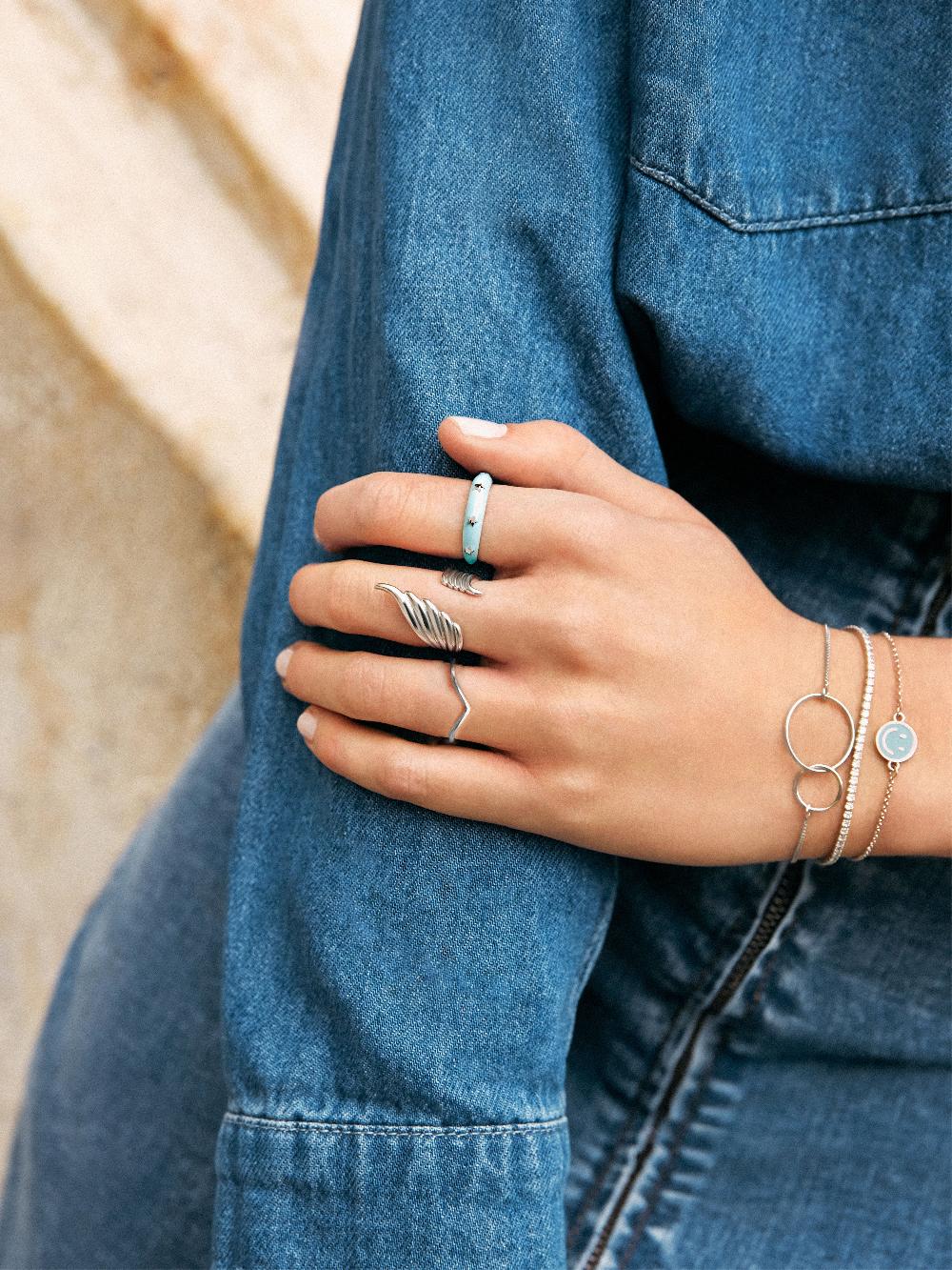 singularu Anillo Peak Plata Rebajas top