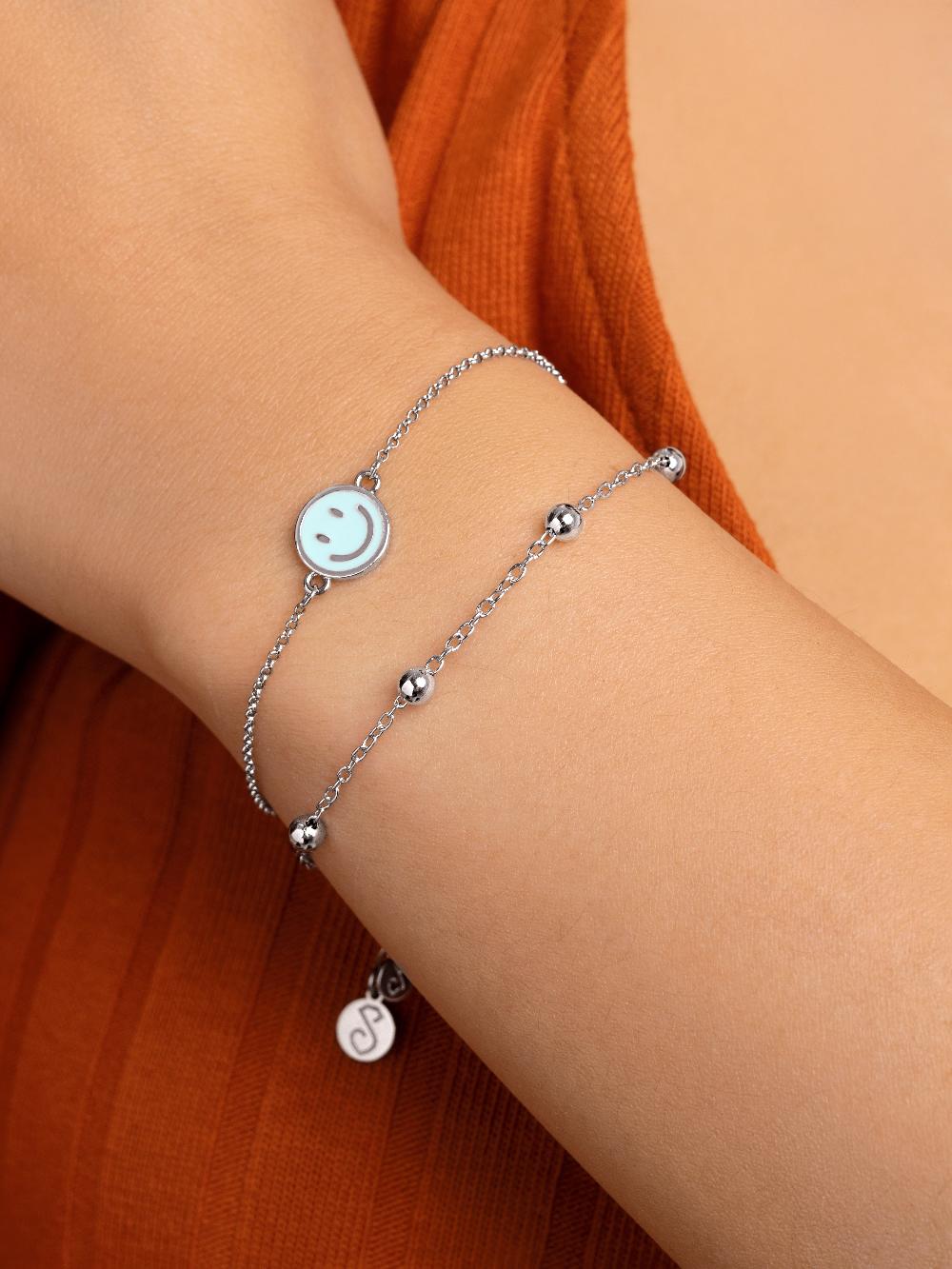 singularu Pulsera Smiley Sky Enamel Envío gratis