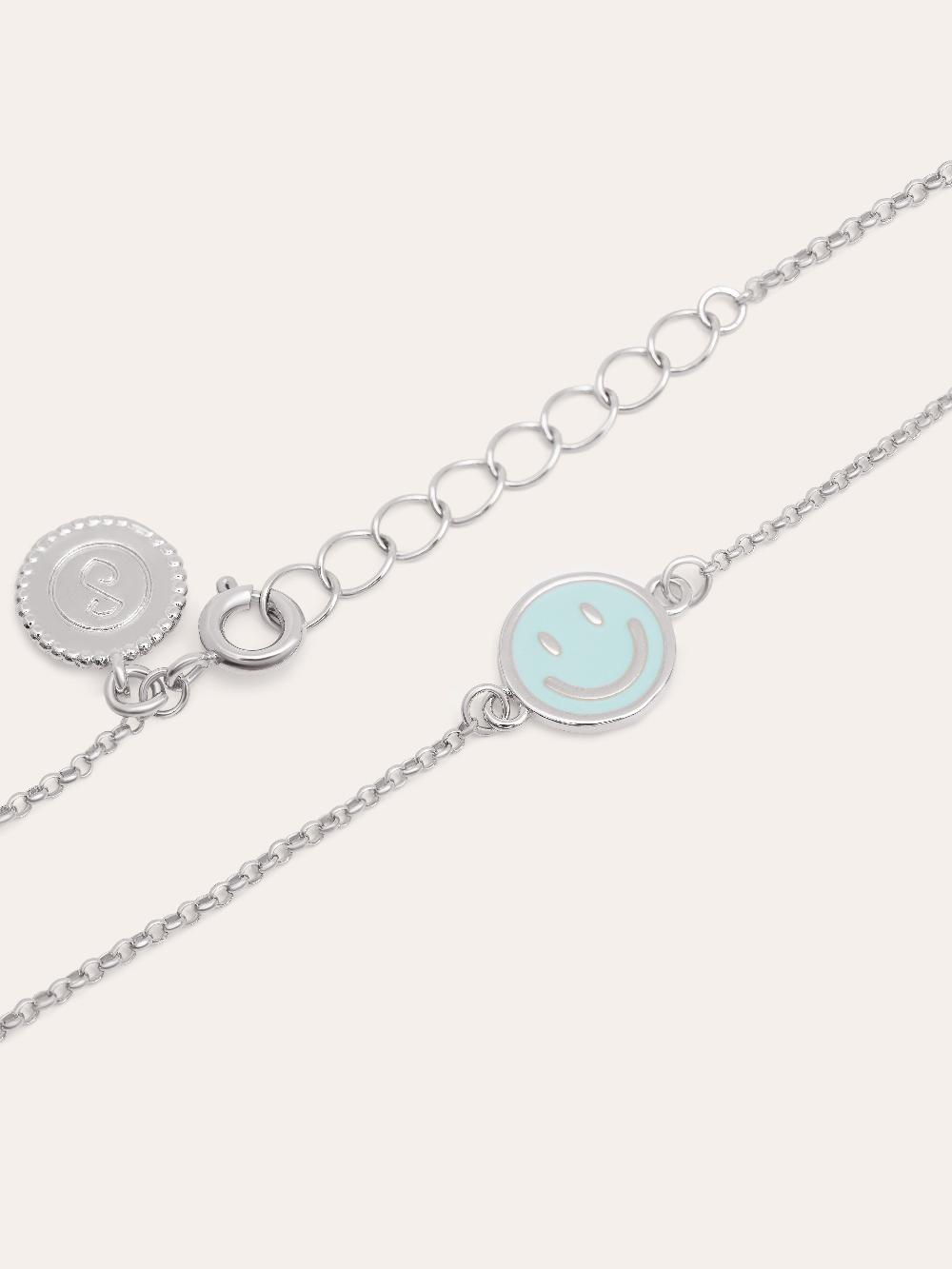 singularu Pulsera Smiley Sky Enamel Envío gratis