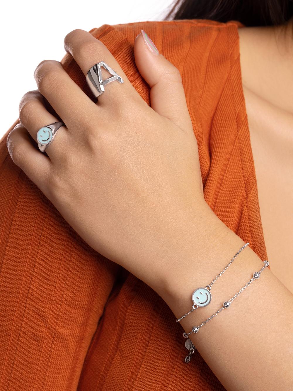 singularu Pulsera Smiley Sky Enamel Envío gratis