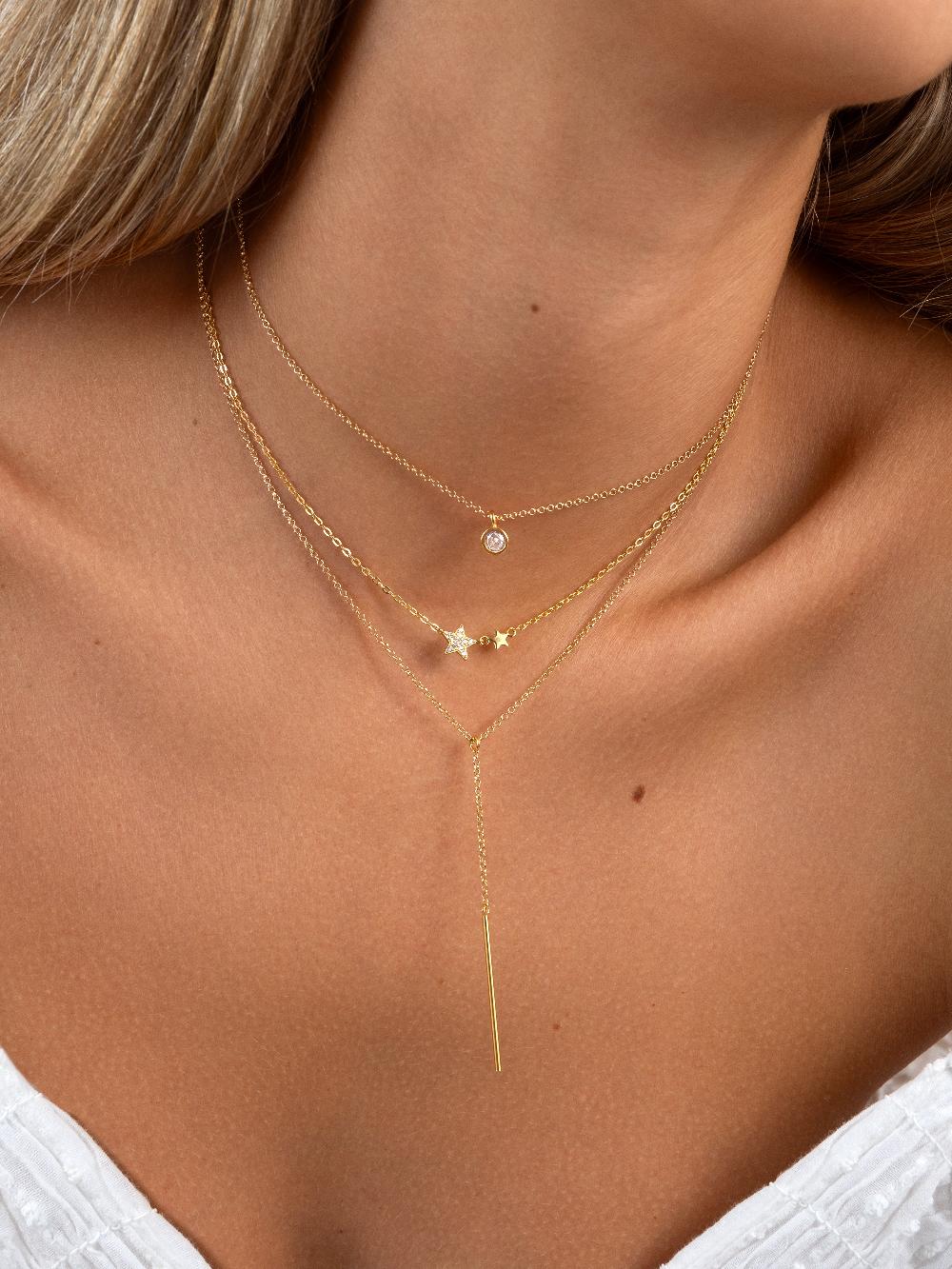 singularu Collar Duo Stars Plata Baño Oro COMPRAR AHORA