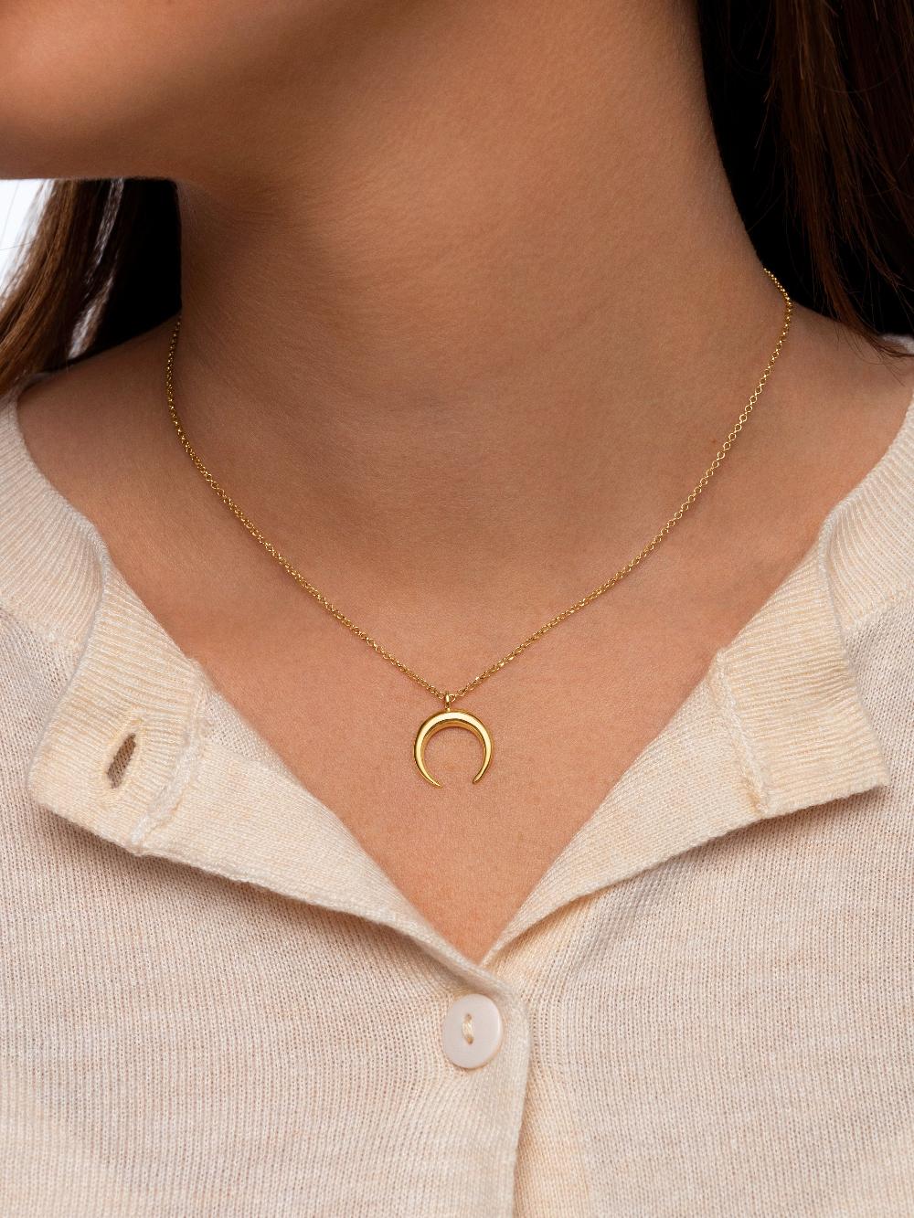 singularu Collar Moonset Plata Baño Oro Últimos 2 días