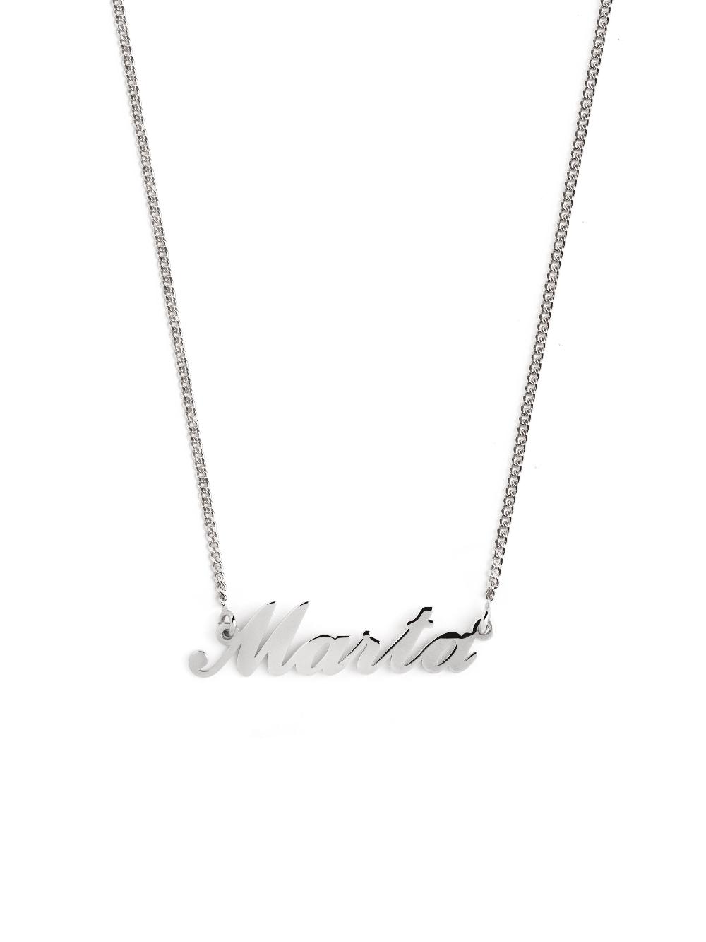 singularu Collar Personalizado Carrie Plata Precio de fábrica