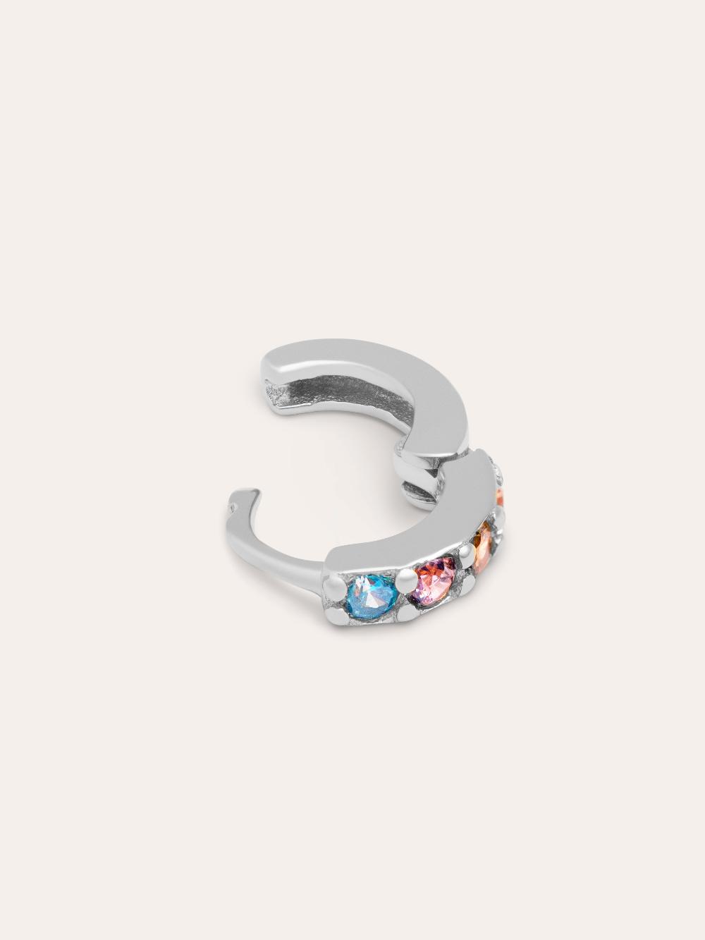 singularu Pendiente Suelto Aro Cleo S Colors Plata Ofertas especiales