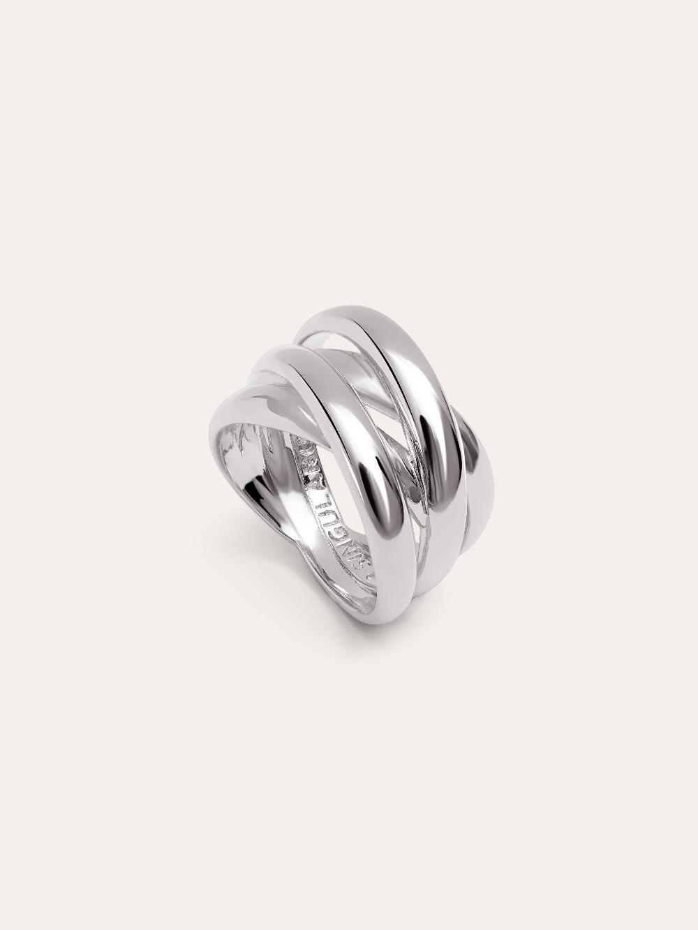 singularu Anillo Double Cross Descuento