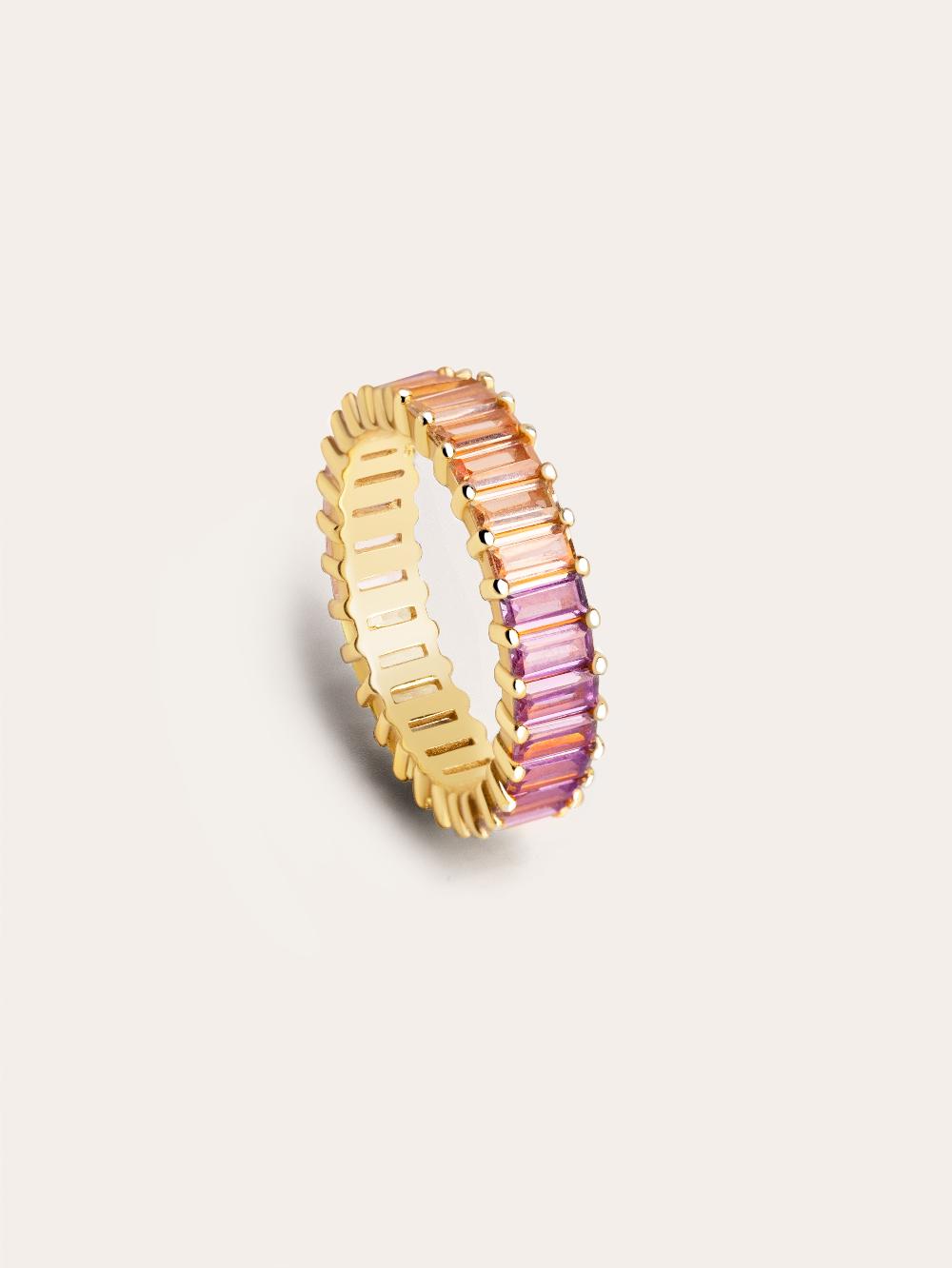 singularu Anillo Sia Colors Plata Baño Oro Limitado a 3 días