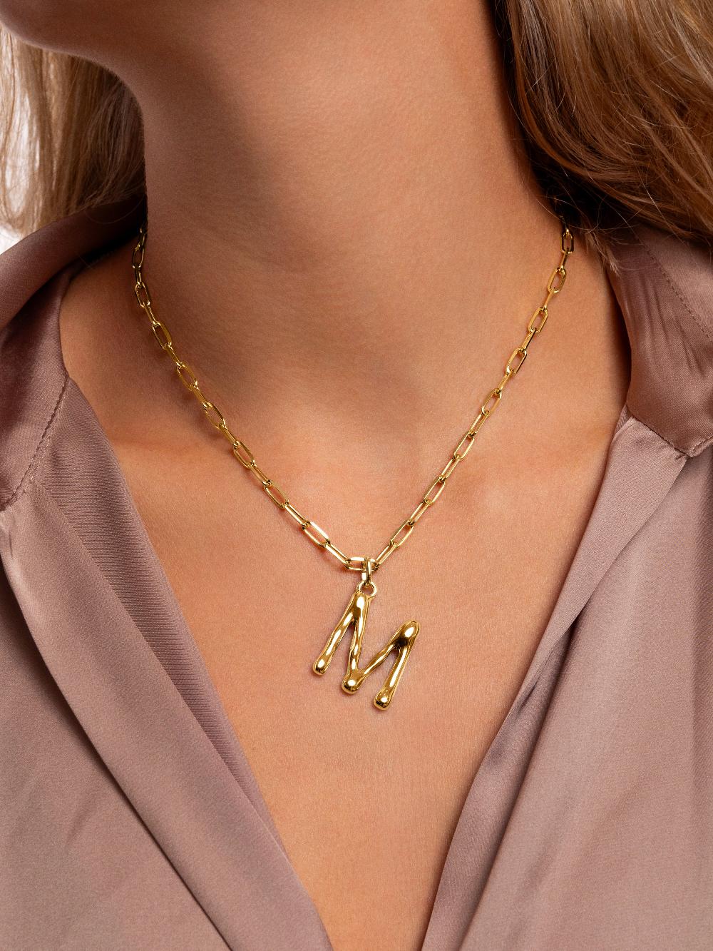 singularu Charm Letter XL Baño Oro Ofertas especiales