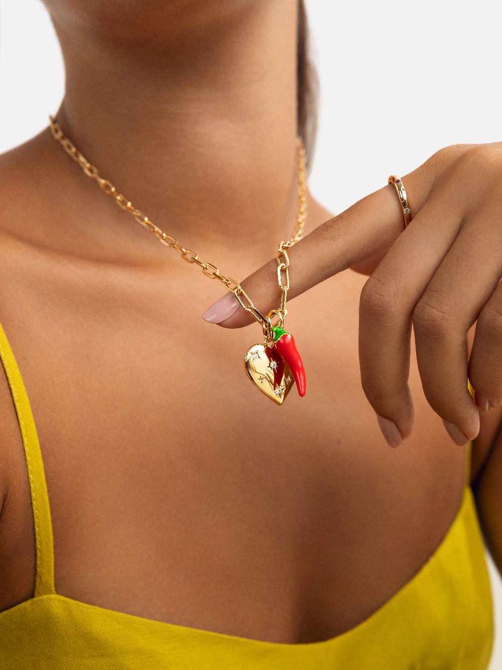 singularu Collar Chic Acero Baño Oro 2025