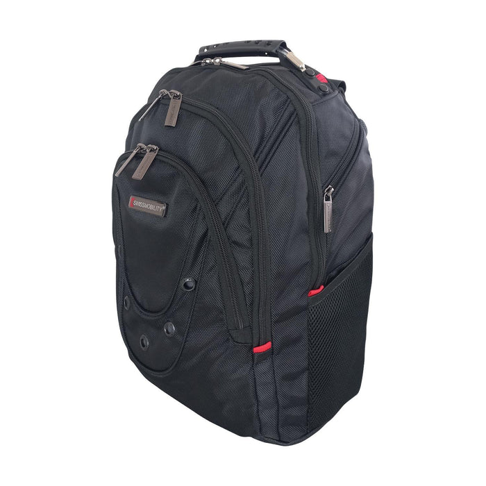 swiss mobility Mochila Portalaptop 17'' BEVERIN Swissmobility Color Negro Ahorra y exporta