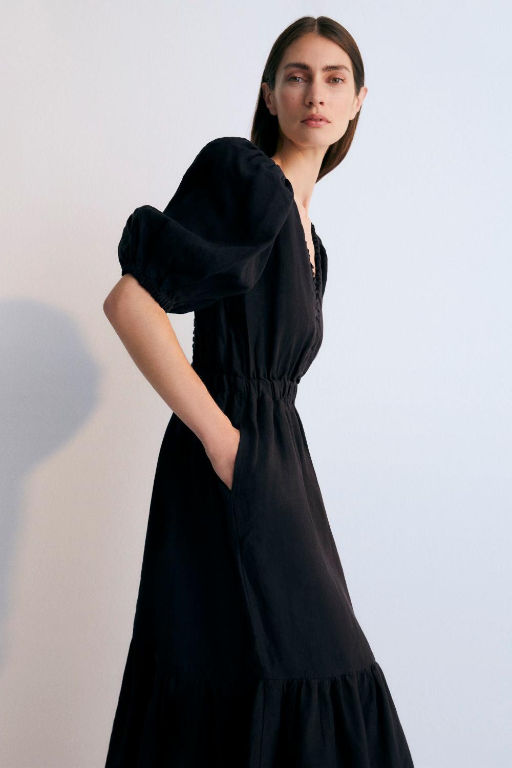 ﻿the new society Vestido de Hera Woman 3 Caviar