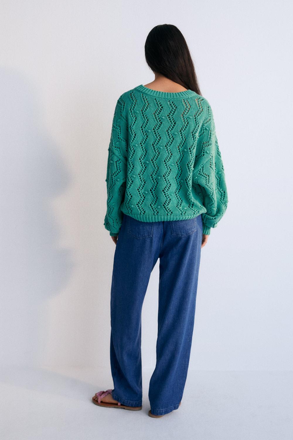 the new society Sifnos Woman Jumper Jade Promoción por tiempo limitado