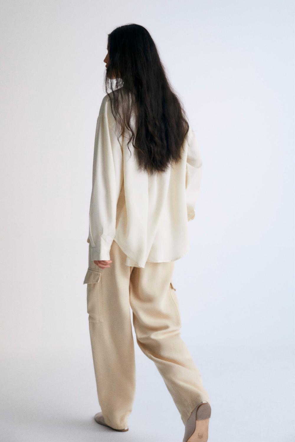 the new society Chios Mujer pantalón de carga En oferta