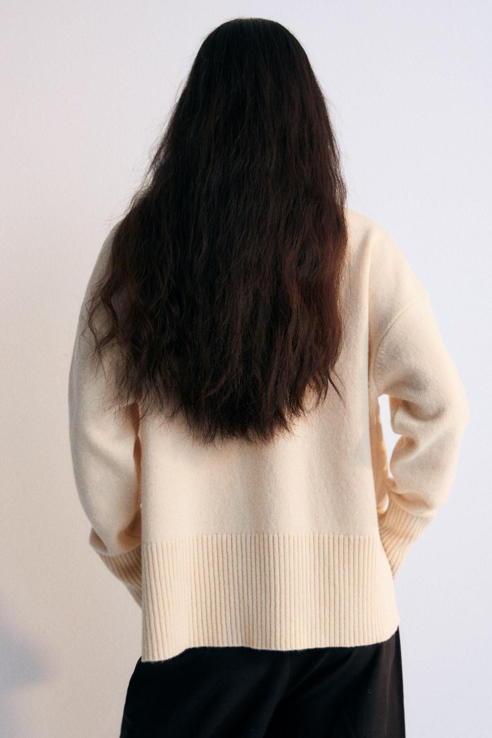 the new society Nikos Woman Jumper Macadamia Libre de impuestos